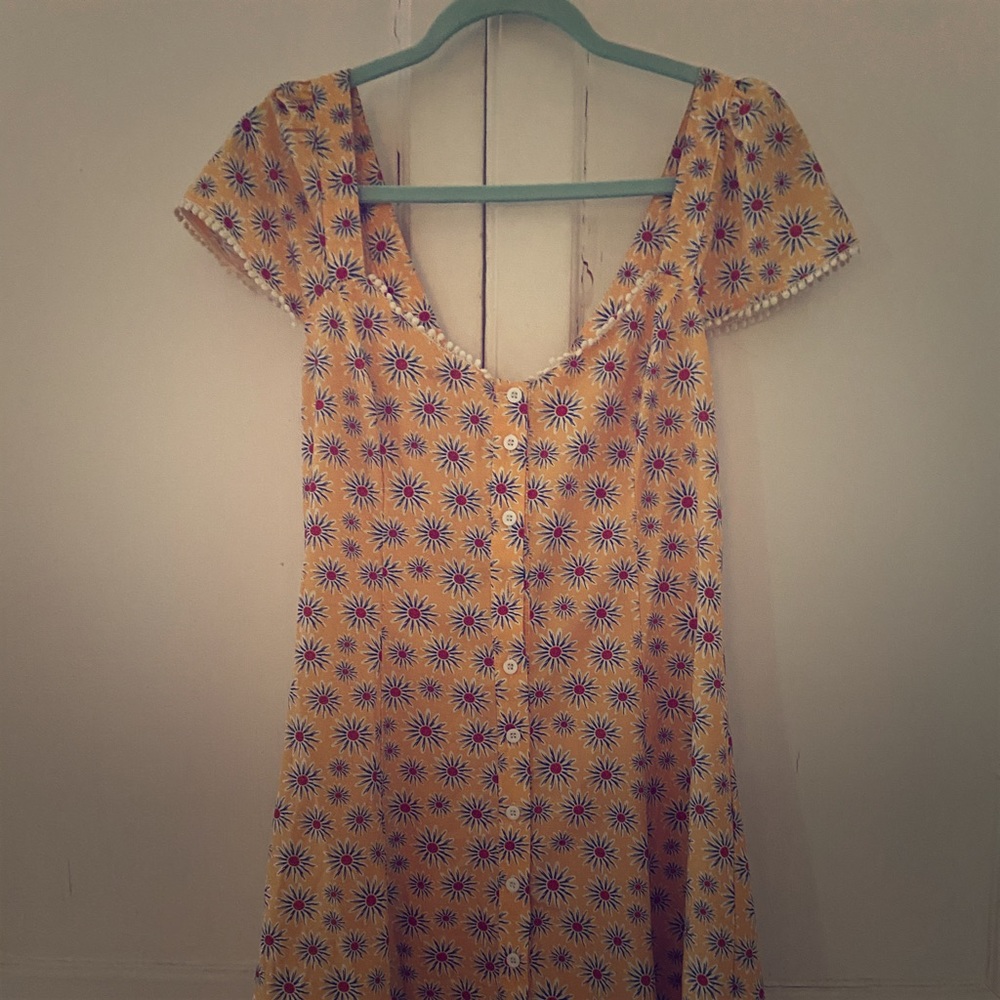 Kiss the sky summer  criss cross beach dress L